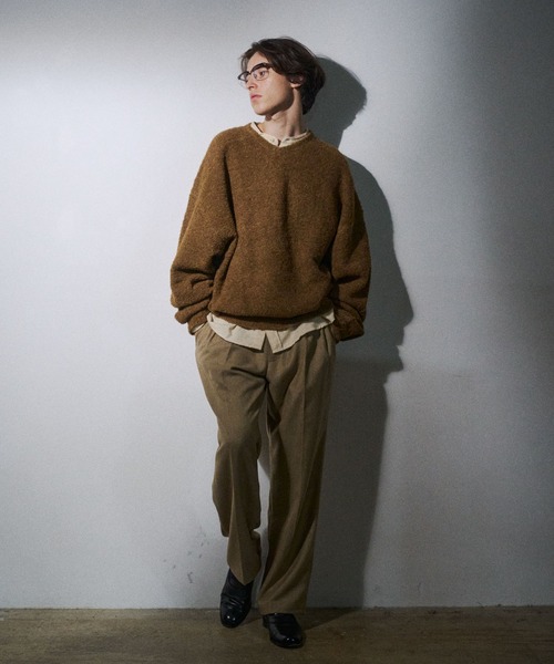 THE BOLDMAN スラックス 2tuck Pinstripe Slacks / ツータックピン