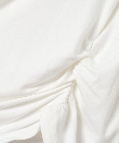 JEANASIS（ジーナシス） tシャツ アシメギャザーボートネックLS/594167