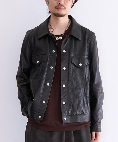 A LEATHER TRUCKER JACKET レザージャケット M ovy A LEATHER | JAPAN LEATHER JOURNAL