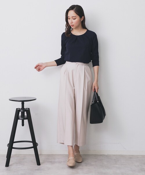 index（インデックス） tシャツ フロントタックトップス「洗濯機洗い可