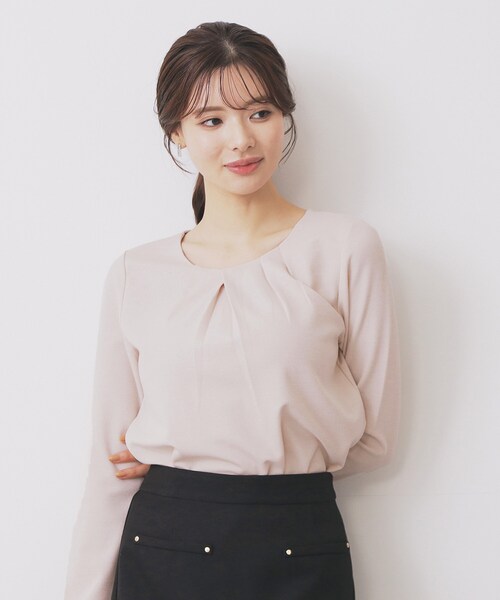 トップス u index（インデックス） tシャツ フロントタックトップス「洗濯機洗い可