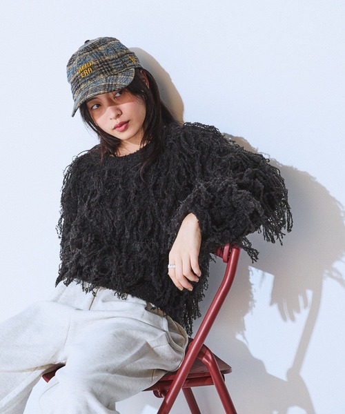 rinrin93様 JEANASIS（ジーナシス） ニット セーター ループフリンジショートプル