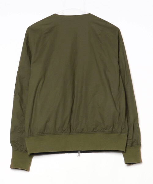 「BEAMS」 ジップアップブルゾン S グリーン メンズ_画像2