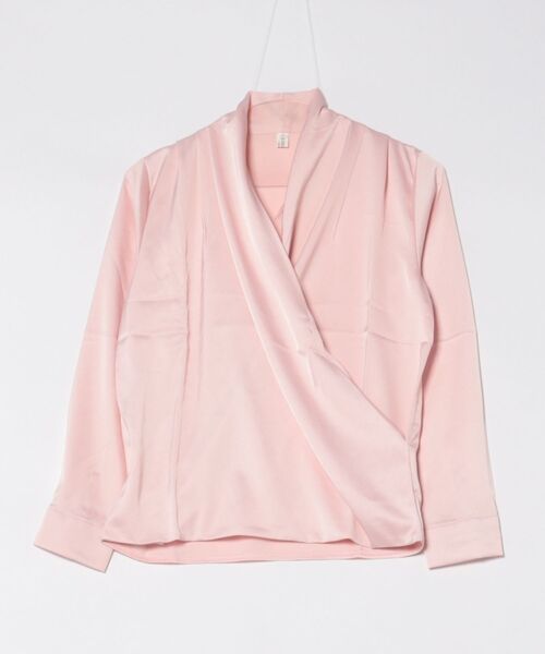 BLANC FICELLE ブラウス シャツ カシュクール 長袖シャツ レディース 