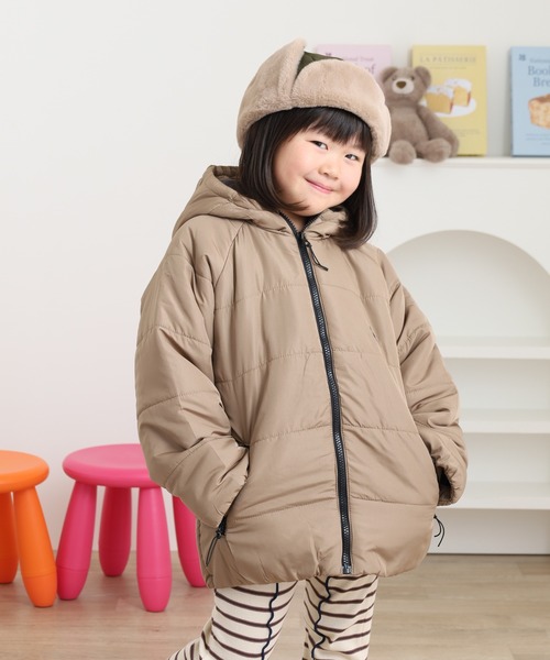 ダウン アウター POLOCHAMPS 裏フリース中綿マウンテンジャケット KIDS