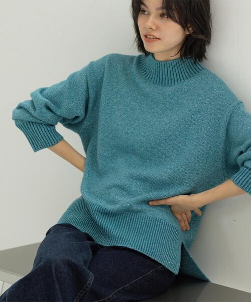 theory luxe（セオリーリュクス） 長袖ニット 38 ネイビー レディース