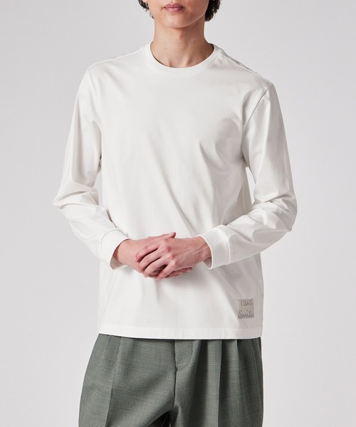Paul Smith（ポール・スミス） tシャツ Cropped Logo” 長袖Tシャツ
