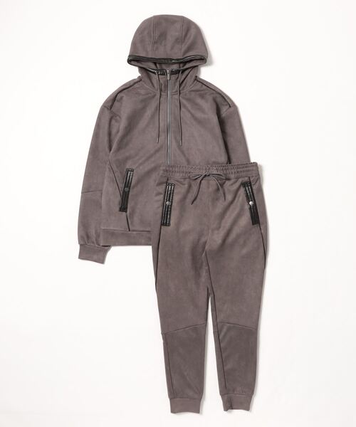 MMMM セットアップ MMMM/ フェイクスウェード/セットアップ/ZIP