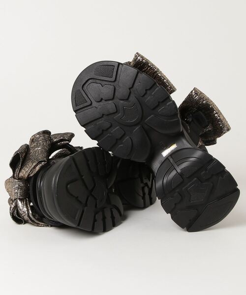 「SY UNITED ARROWS」 フラットサンダル M シルバー レディース_画像2