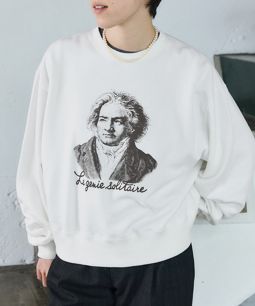 IENA（イエナ） トレーナー スウェット BLACK ベートーヴェン