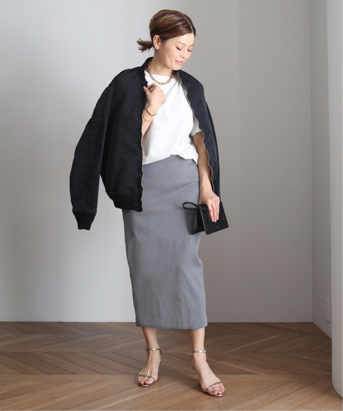 Deuxieme Classe ZIP ブルゾンスカート Deuxieme Classe（ドゥーズィエムクラス） ナイロンブルゾン