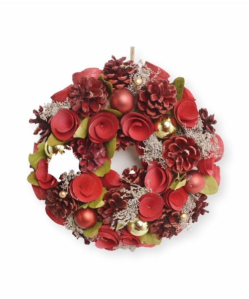 MAZEMAZE インテリア グレイスリース ローズクリスマスGR25 : ZOZOTOWN