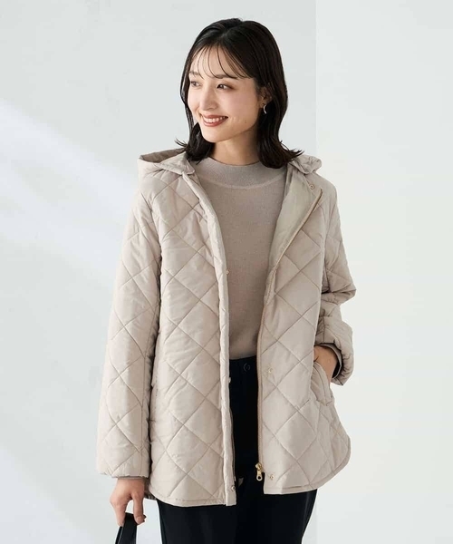 LAISSE PASSE（レッセパッセ） ノーカラーコート 38 ピンク レディース