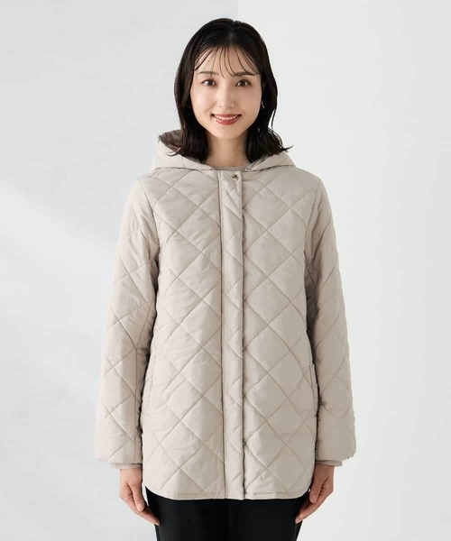 a.v.v（アー・ヴェ・ヴェ） ノーカラーコート コート キルティング