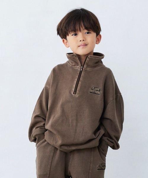 Fluffy BROTHERS（フラッフィーブラザーズ） トレーナー ハーフジップ