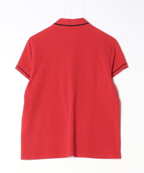 「CELINE」 半袖ポロシャツ L レッド レディースの画像