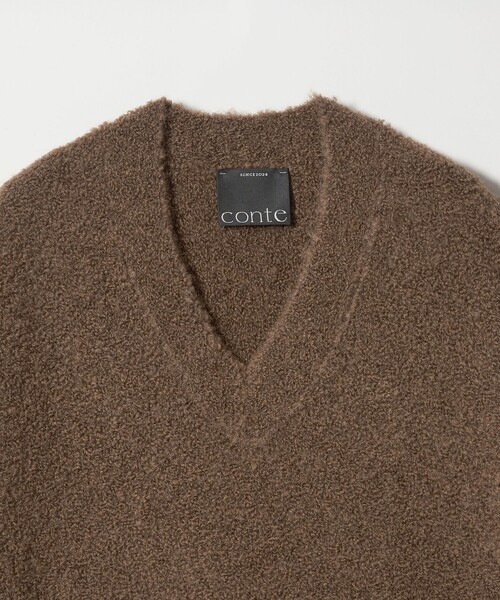 conte ベスト ジレ 「conte」ブークレー Vネックベスト レディース