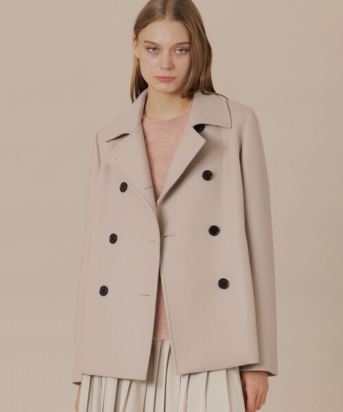 マッキントッシュ　ウールPコート　KEIGHLEY(キースリー) Precious12月号】【KEIGHLEY/キースリー】ウールダブルクロスメルトン