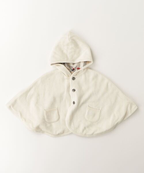 BURBERRY（バーバリー） 「KIDS」ポンチョ - ホワイト キッズ
