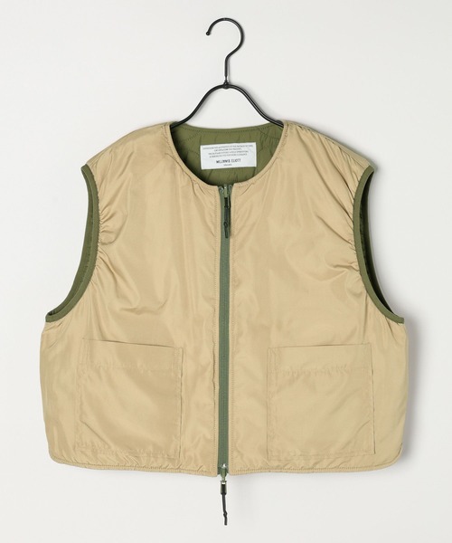 【WILLIAM B.ELIOTT】リバーシブルキルトベスト　ニコアンドタグ付き niko and…（ニコアンド） ベスト ジレ 「WILLIAM B.ELIOTT