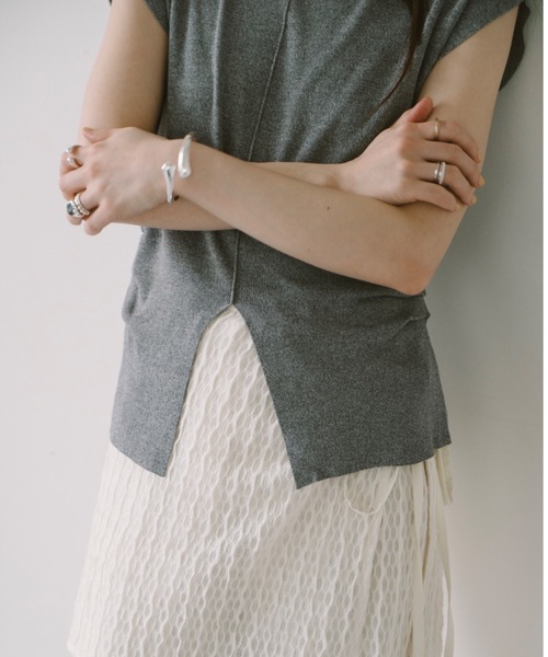 「DRWCYS」 ノースリーブニット FREE グレー レディース_画像7