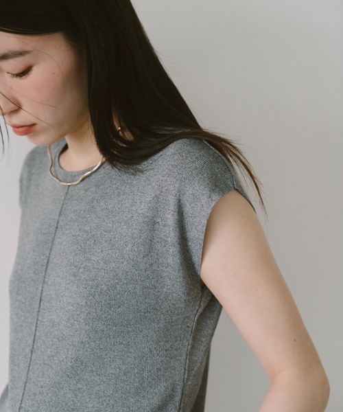 「DRWCYS」 ノースリーブニット FREE グレー レディース_画像8