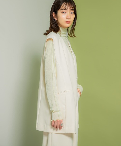 「KBF」 ベスト ONE ベージュ レディース_画像5