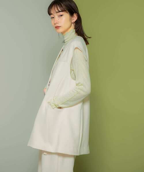 「KBF」 ベスト ONE ベージュ レディース_画像7