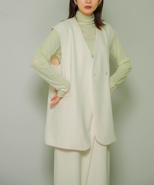 「KBF」 ベスト ONE ベージュ レディース_画像10