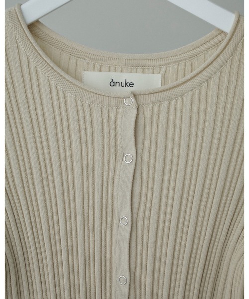「anuke」 長袖ニット FREE ナチュラル レディース_画像9
