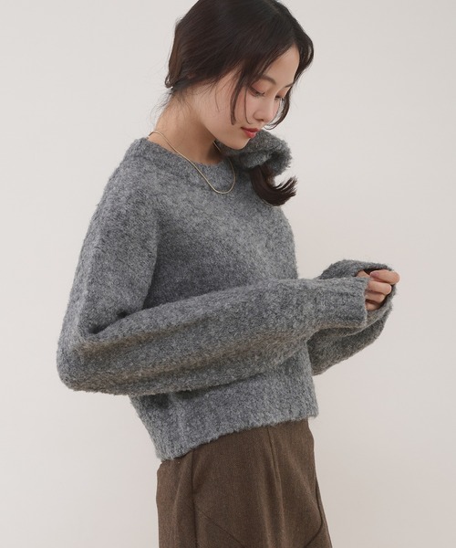 MUHET（ミュエータ） ニット セーター loop yarn short knit