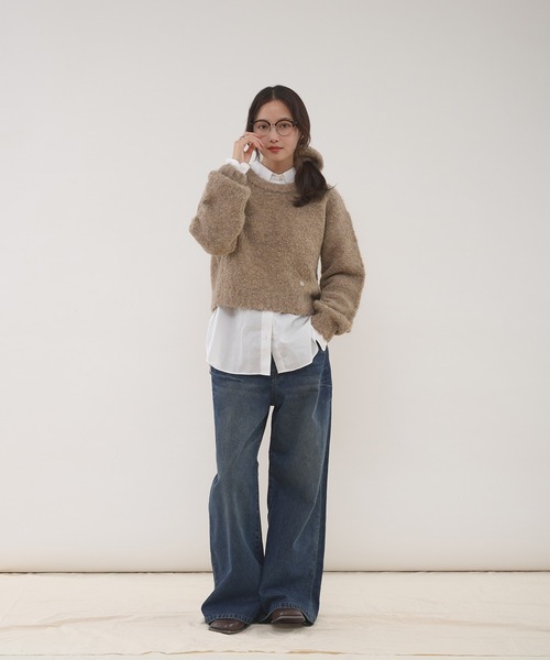 MUHET（ミュエータ） ニット セーター loop yarn short knit