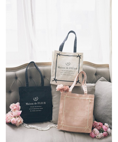 Maison de FLEUR（メゾンドフルール） トートバッグ FREE アイボリー