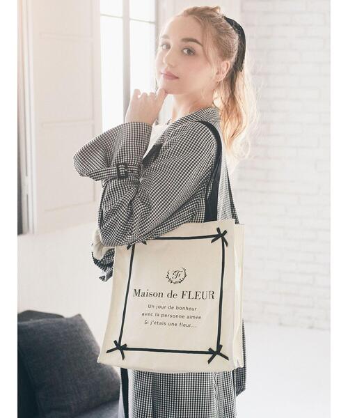 Maison de FLEUR（メゾンドフルール） トートバッグ FREE アイボリー