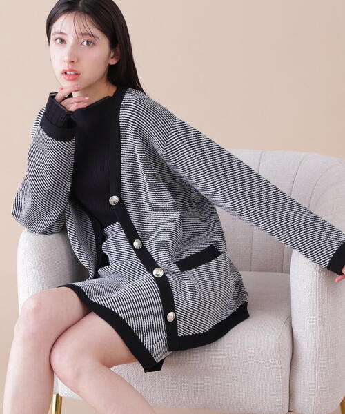 「JILL by JILL STUART」 ニットワンピース FREE ブラック系その他 レディース_画像4