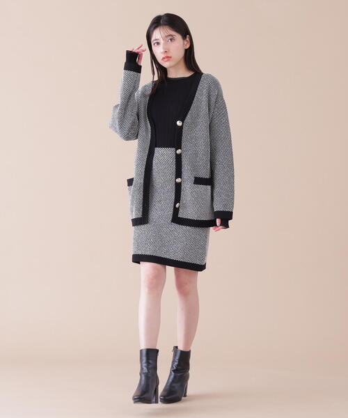 「JILL by JILL STUART」 ニットワンピース FREE ブラック系その他 レディース_画像7