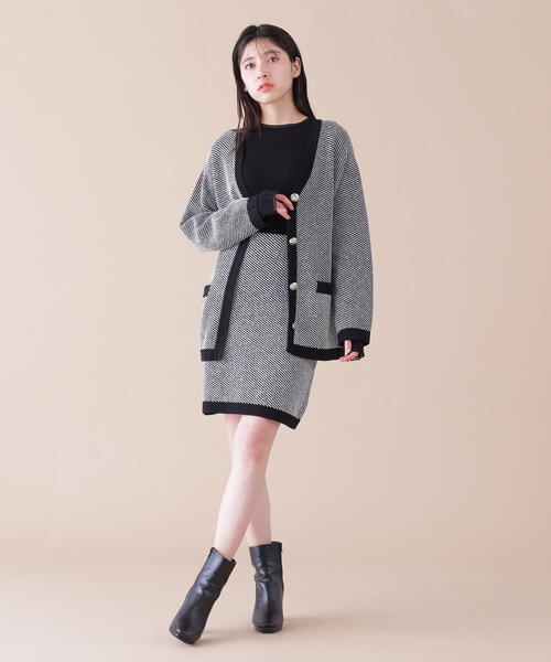 「JILL by JILL STUART」 ニットワンピース FREE ブラック系その他 レディース_画像8