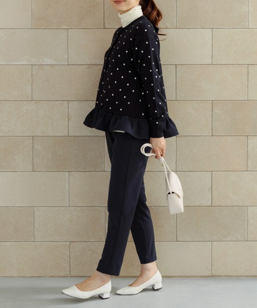 新品タグ付きsonoソーノサークルフレアニットカーディガン紺 Sono（ソーノ） カーディガン 「新作12/5発売」「SONO/ソーノ