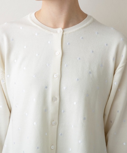 Sono ドット柄バックリボン付きニット☆ Sono ドット柄バックリボン付きニット☆ Sono ドット柄バックリボン