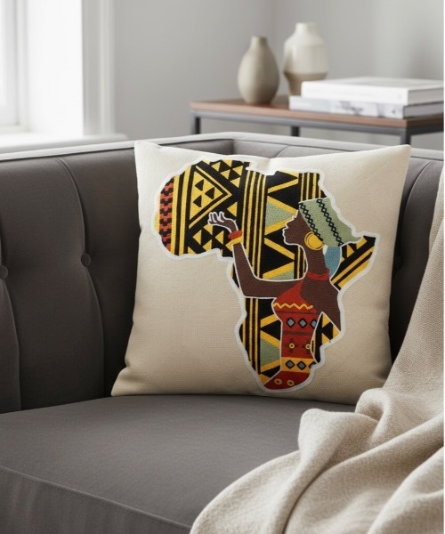 クッション クッションカバー IO Select / アートパネル刺繍 ハンド