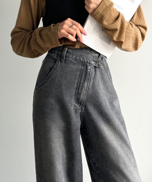 [classicalelf] Denim брюки MEDIUM черный женский 