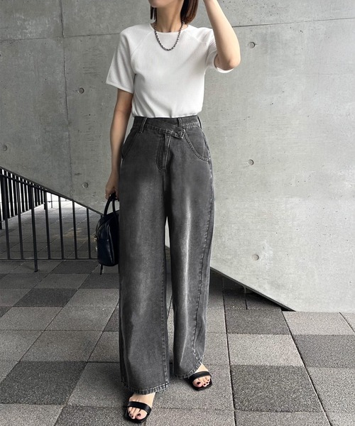 [classicalelf] Denim брюки MEDIUM черный женский 