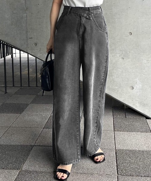 [classicalelf] Denim брюки MEDIUM черный женский 