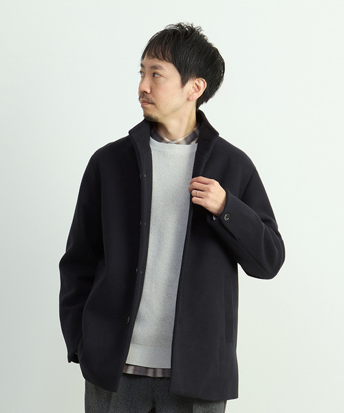 MEN'S MELROSE カバーオール ジャージーメルトン スタンドショート