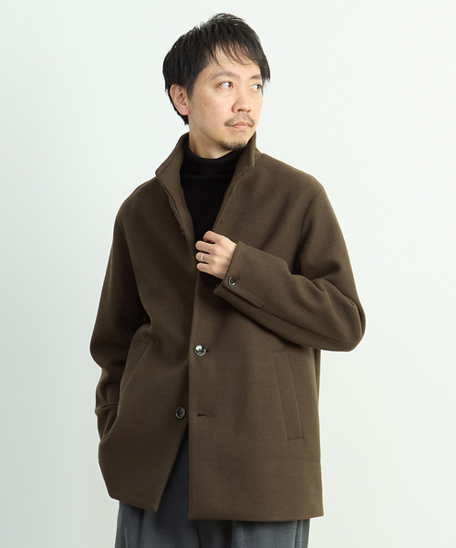 MEN'S MELROSE カバーオール ジャージーメルトン スタンドショート