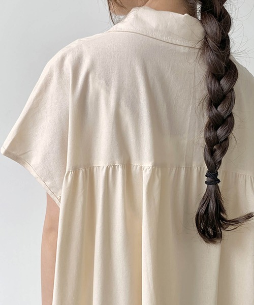 「Cinderella」 シャツワンピース MEDIUM ブルー レディース_画像6