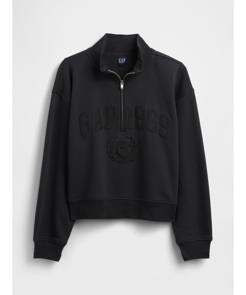 ギャップ GAP1969ロゴ オーバーサイズ スウェット ブラック XS GAP（ギャップ） トレーナー スウェット GAP1969アーチロゴ スウェット