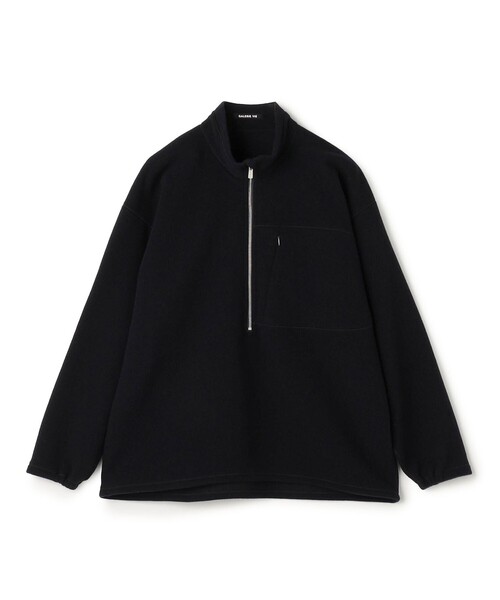 tシャツ ウールカシミヤフリース ハーフジッププルオーバー メンズ