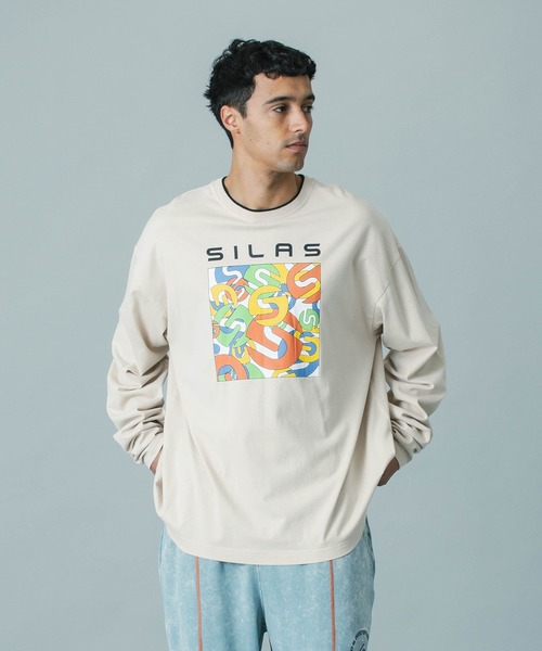 SILAS（サイラス） tシャツ 「UK COLLECTION」BOX ARTWORK L/S TEE 