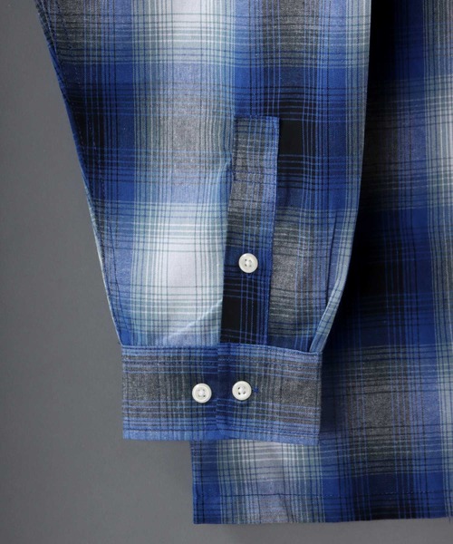 「SITRY」 「suggestion」長袖シャツ M ブルー メンズ_画像8